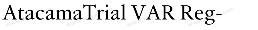 AtacamaTrial VAR Reg字体转换